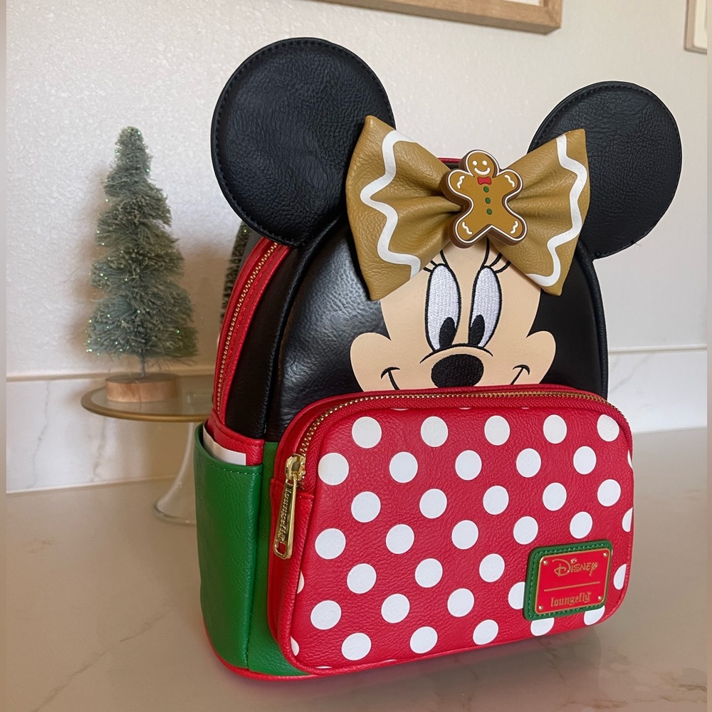Disney Minnie Mouse Christmas Loungefly! NWT!